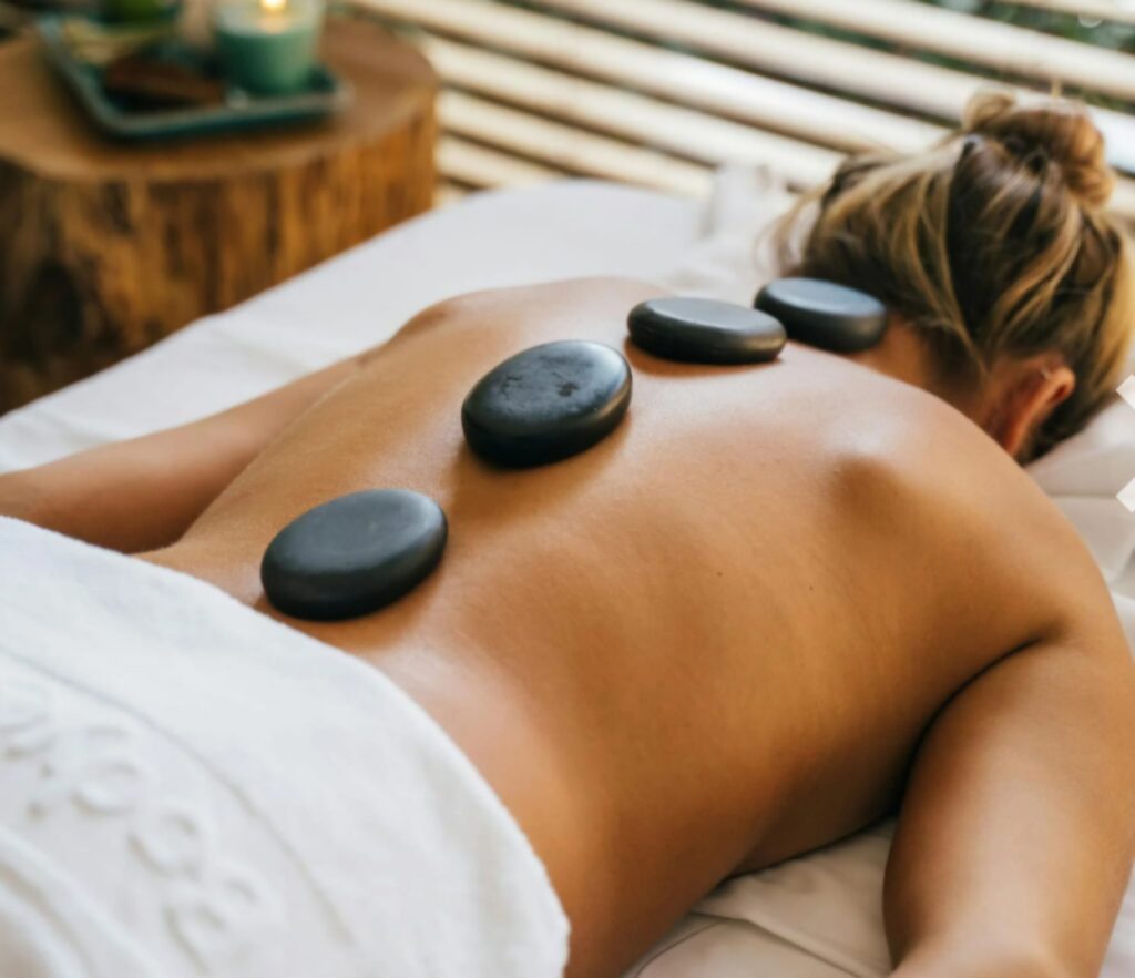 Massage aux pierres chaudes